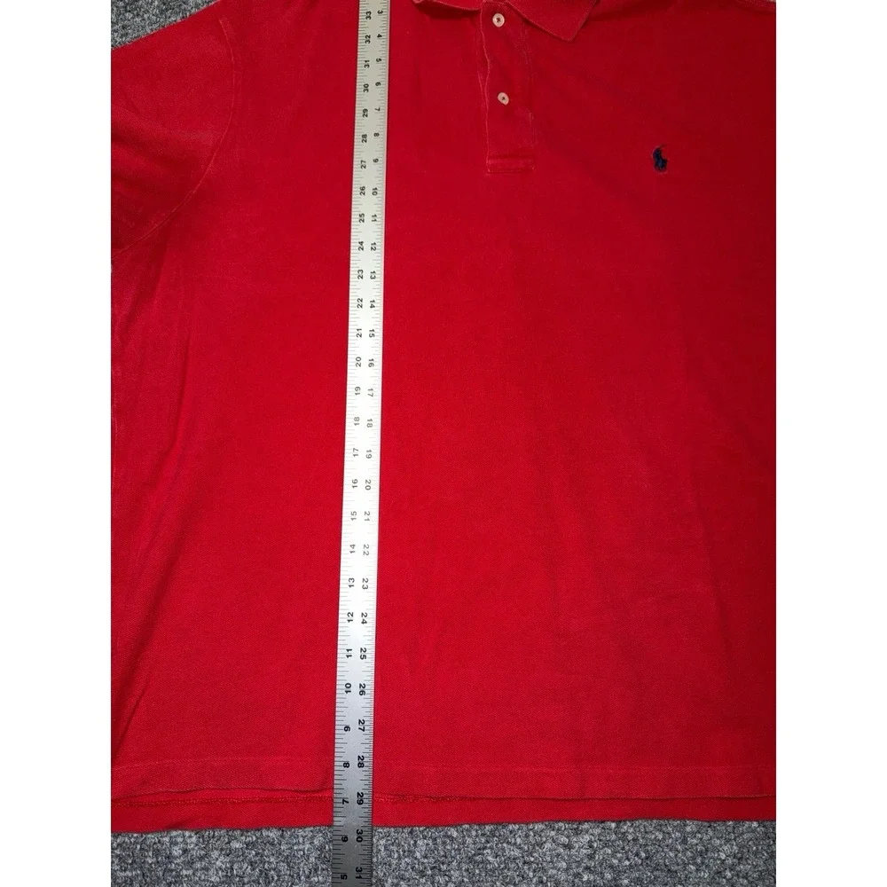 Polo Ralph Lauren Red Short Sleeve Polo Shirt Size 2XB big and tall